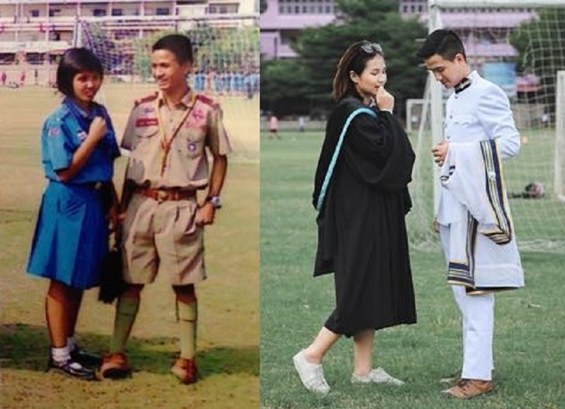 Cap 9X Thai Lan yeu nhau tu thoi cap 2 den khi tot nghiep dai hoc hinh anh