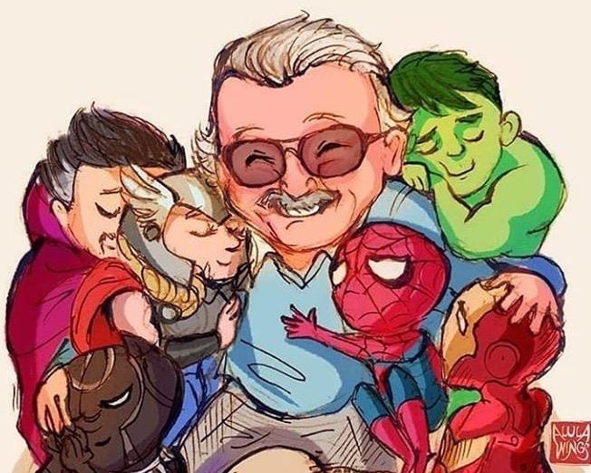 Hoa si khap the gioi ve tranh tuong nho 'ong trum Marvel' Stan Lee hinh anh