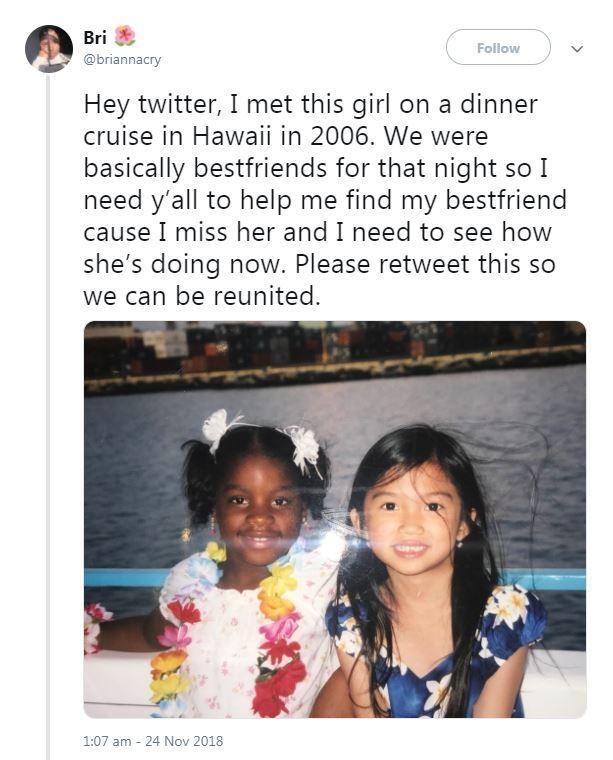 Co gai tim thay ban minh sau 12 nam nho dan mang anh 1