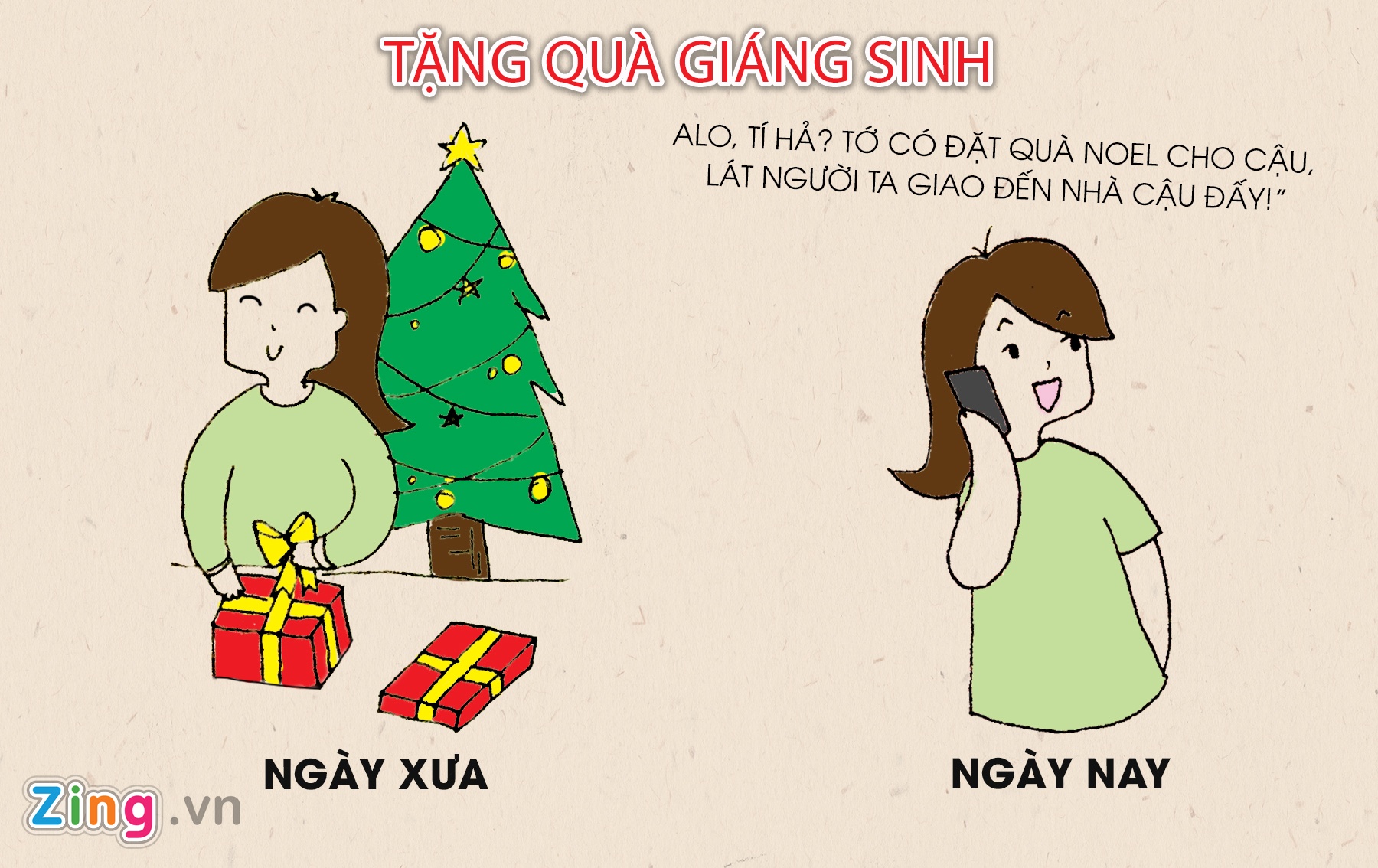 Su khac biet cua Giang Sinh xua va nay anh 5