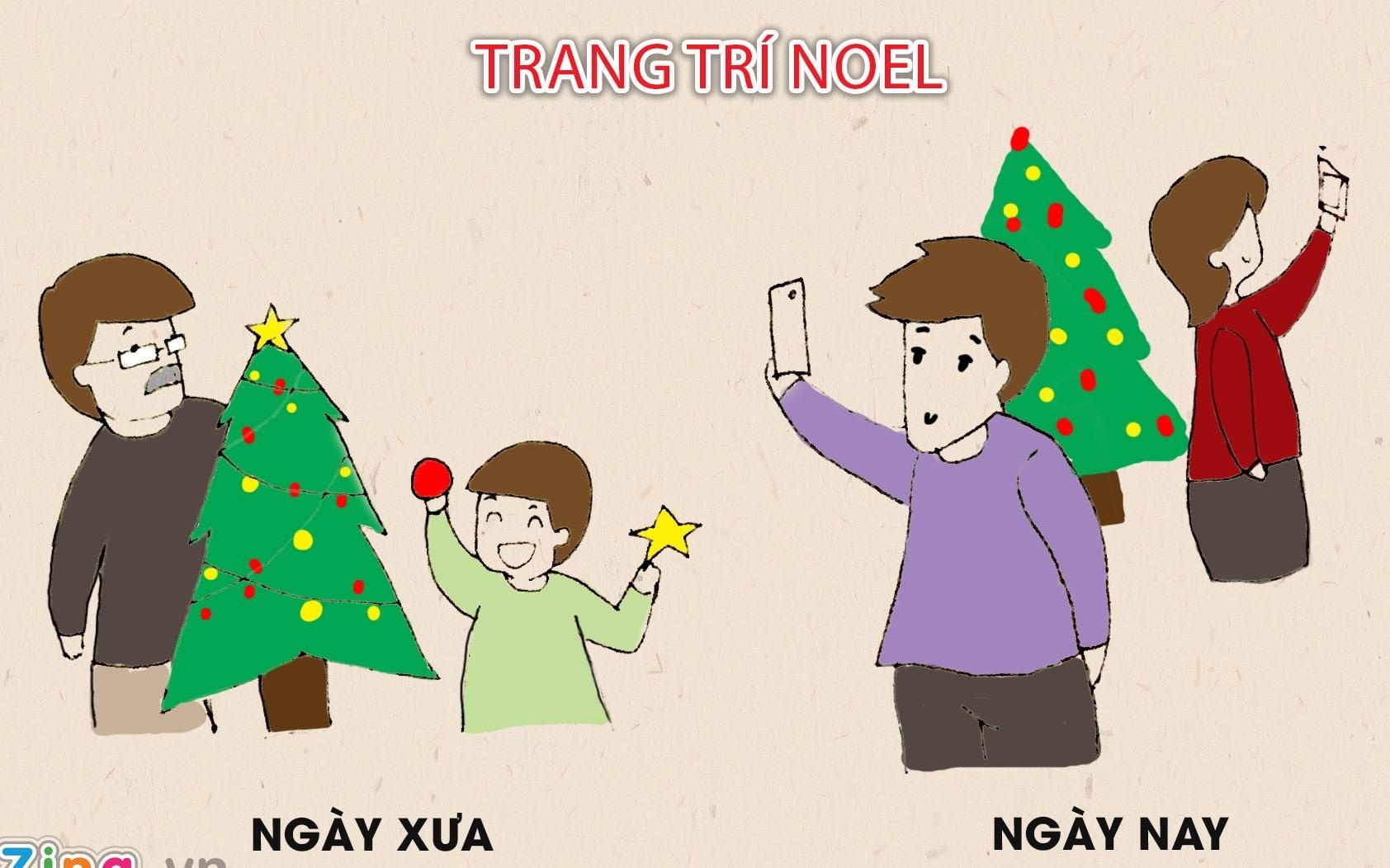 Do ban Giang sinh xua va nay khac nhau o diem nao? hinh anh