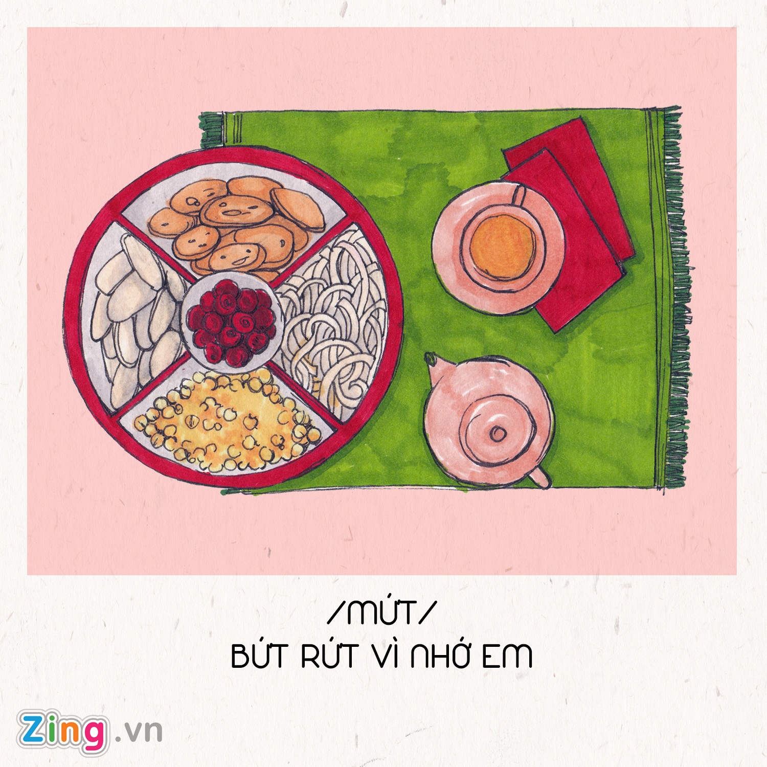 tha thinh theo ten goi cac mon an Tet anh 1