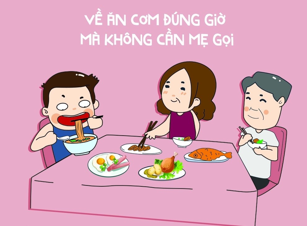 Nho com me nau hinh anh