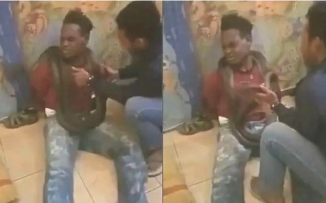 Canh sat Indonesia xin loi vi dung ran tham van nghi pham hinh anh