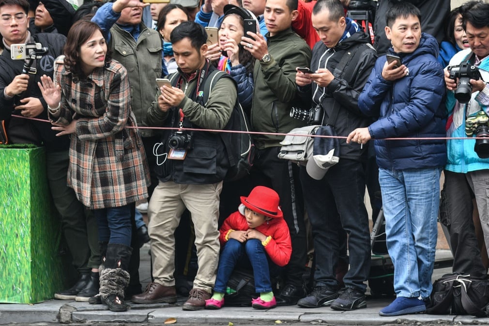 con sot Kim Jong Un tai Ha Noi anh 1