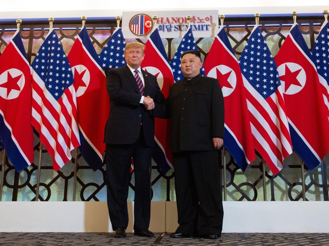 trump kim jong un anh 1