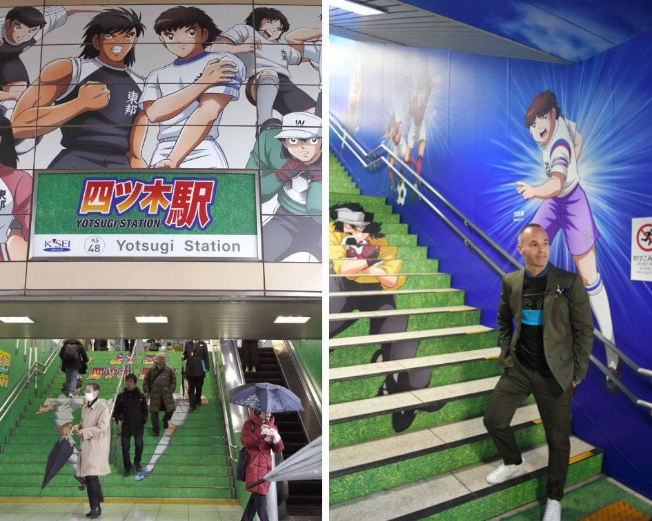 hinh ve doi truong Tsubasa o ga tau Tokyo anh 1