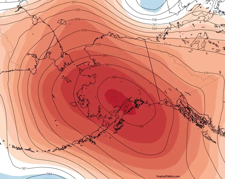 Sau khi huy diet chau Au, song nhiet ky luc tiep tuc tan cong Alaska hinh anh