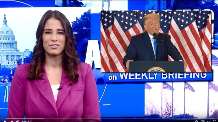 YouTube khong go video tuyen bo ong Trump thang cu hinh anh