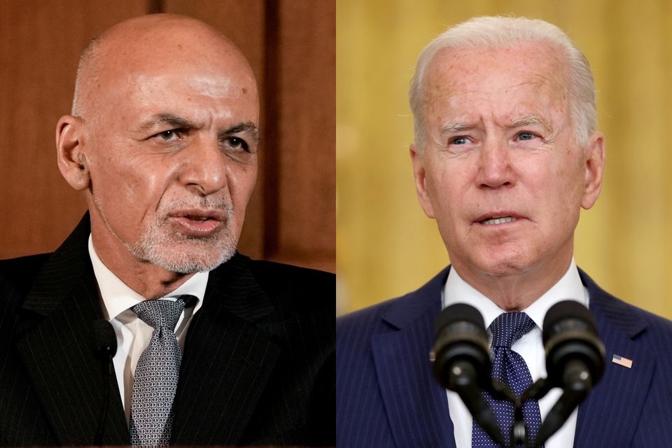 Cuoc goi cuoi cua TT Biden va Ghani truoc khi Taliban tien vao hinh anh