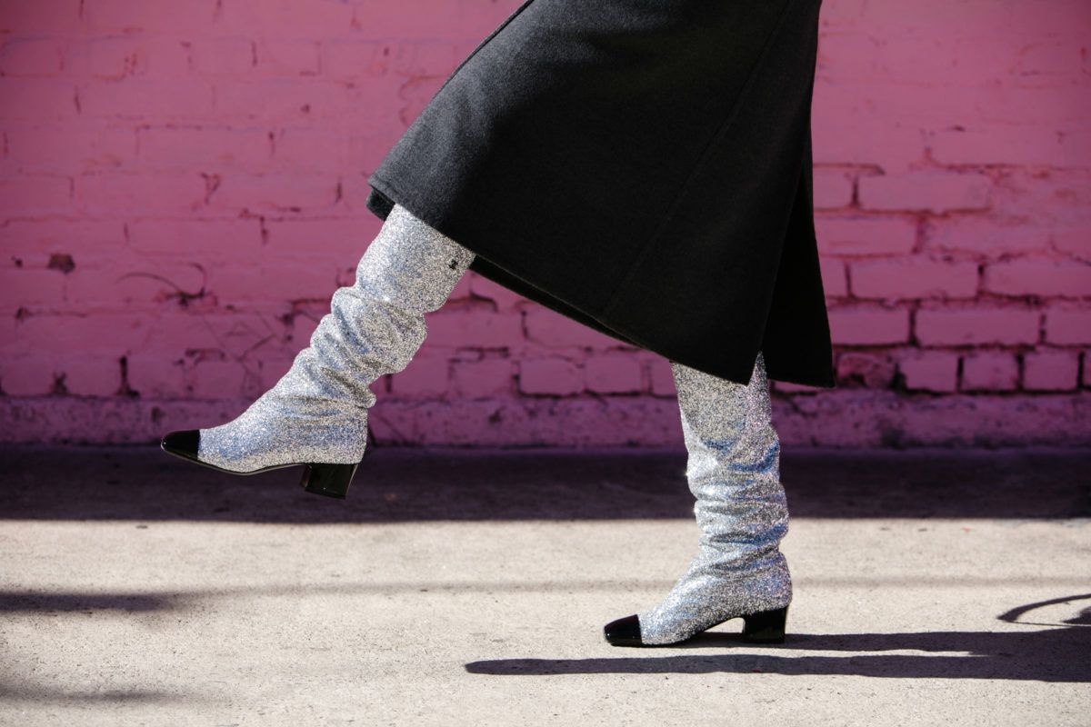 giày boots lấp lánh ảnh 2 giay boots lap lanh anh 2