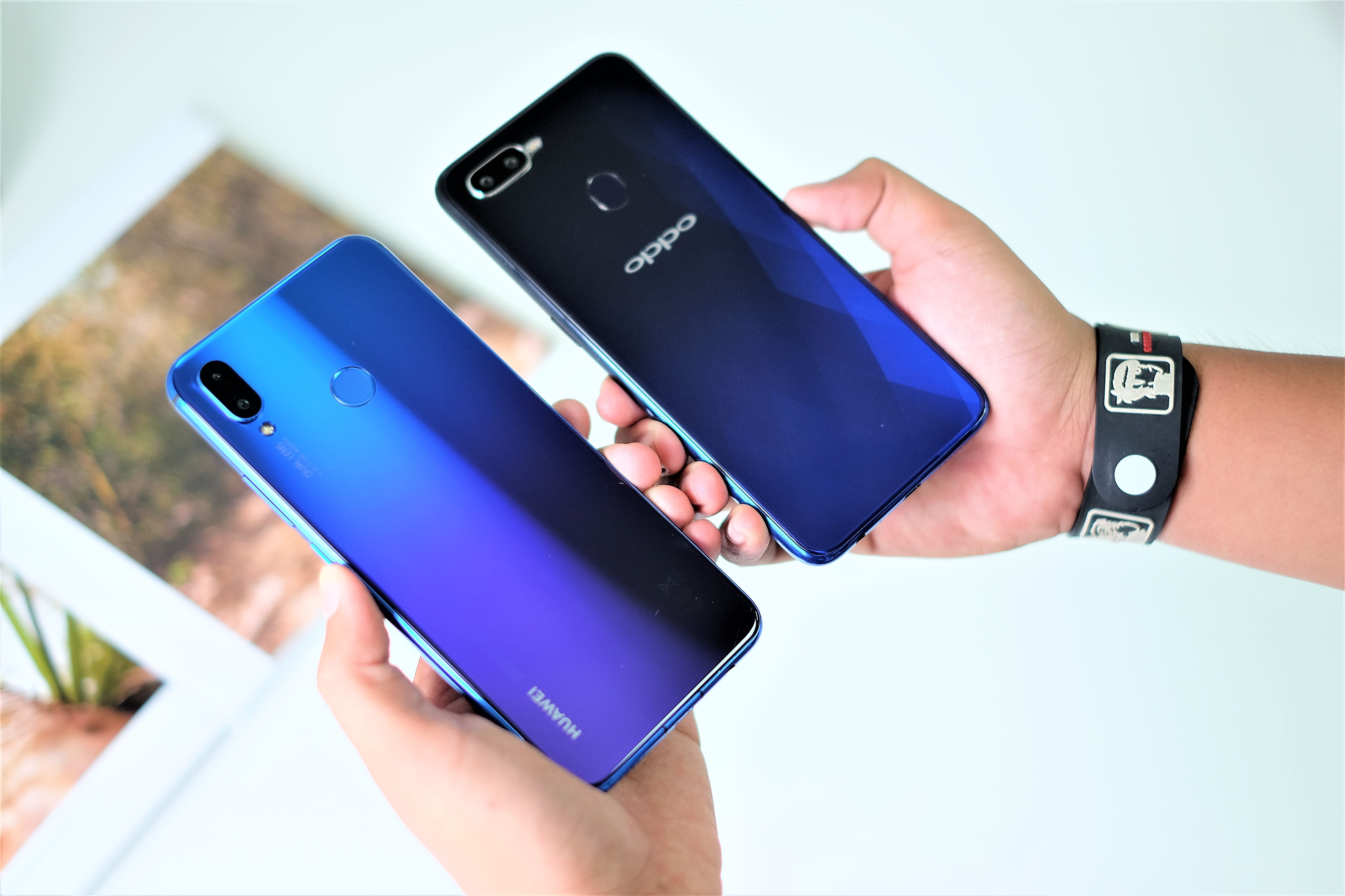 So sanh Oppo F9 voi Huawei nova 3i anh 2