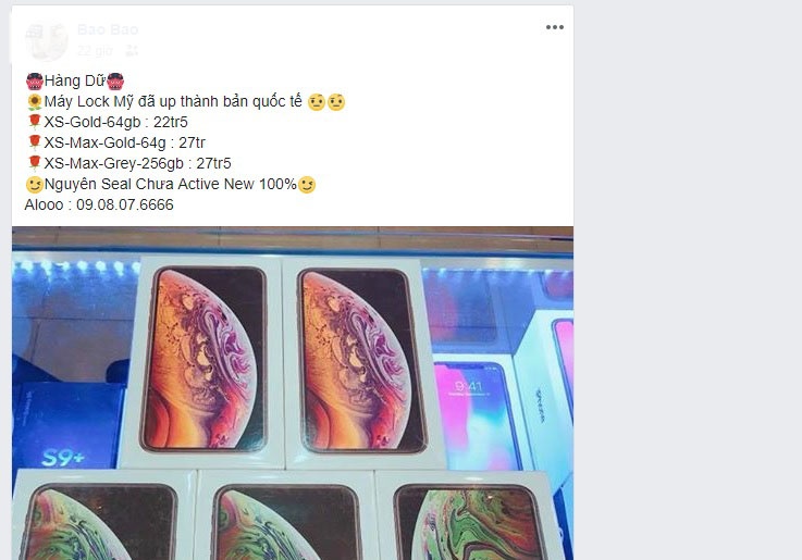 iPhone XS XS Max lock tai Viet Nam anh 1