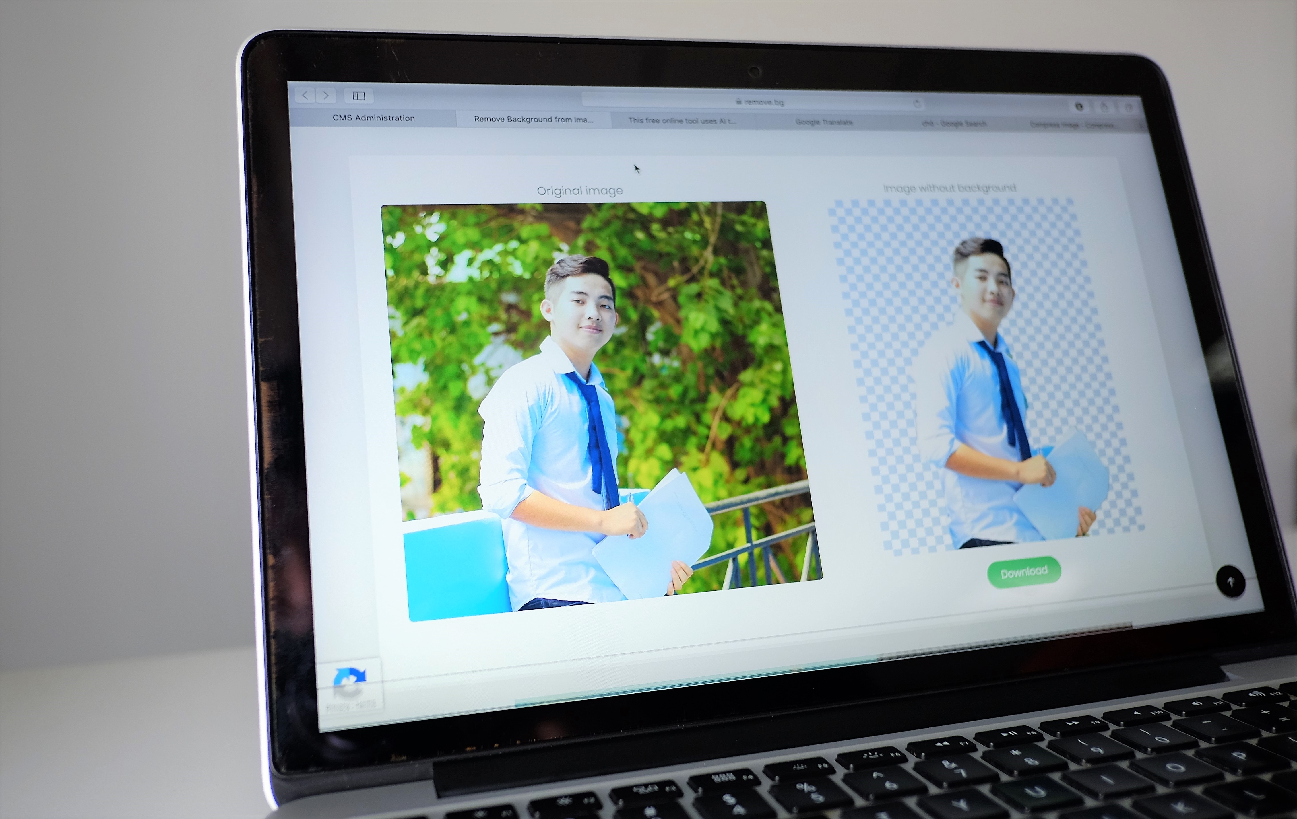 Website nay giup ban tach nen anh nhanh chong nho AI hinh anh