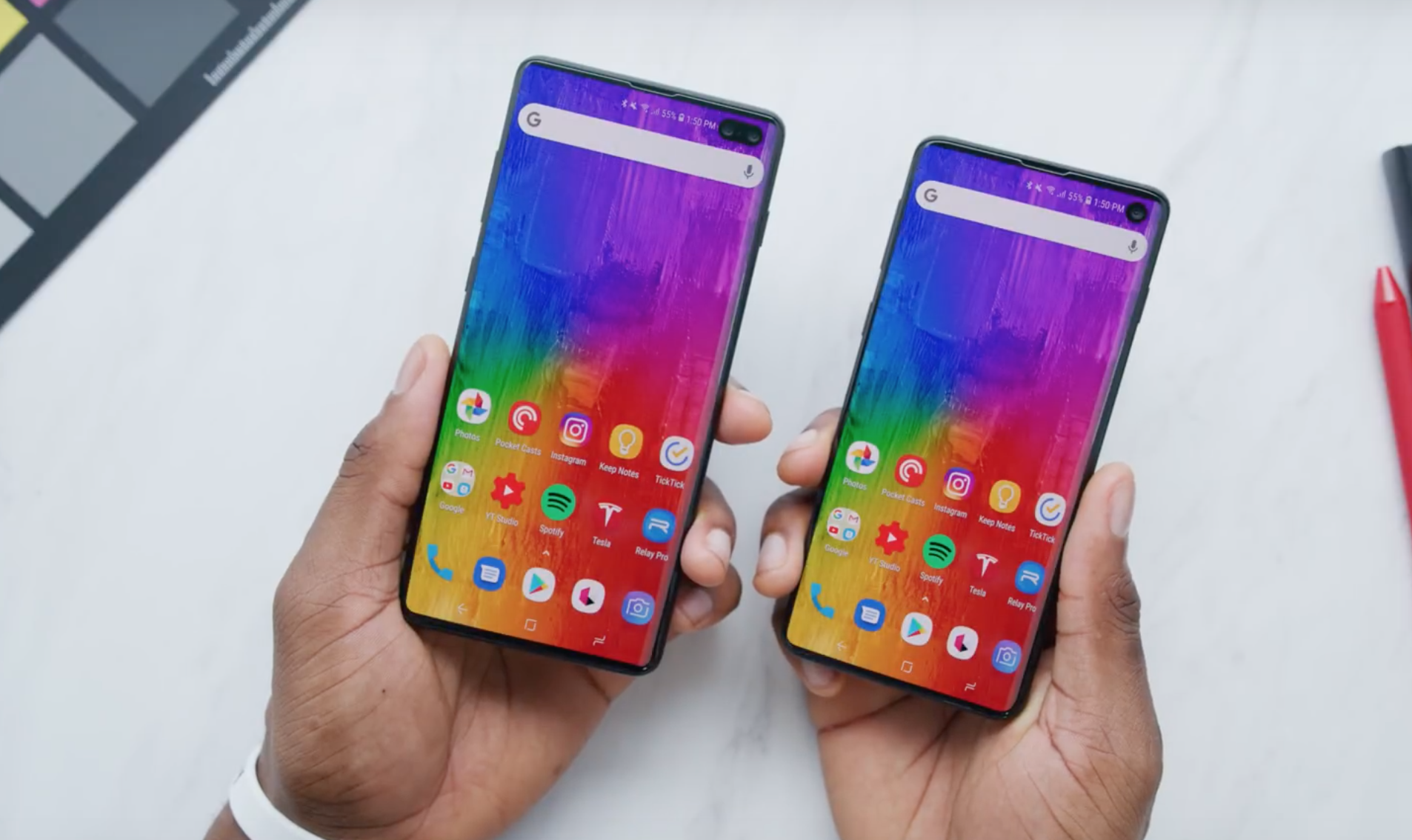 Galaxy S10 chua ra mat, blogger da dang video trai nghiem hinh anh