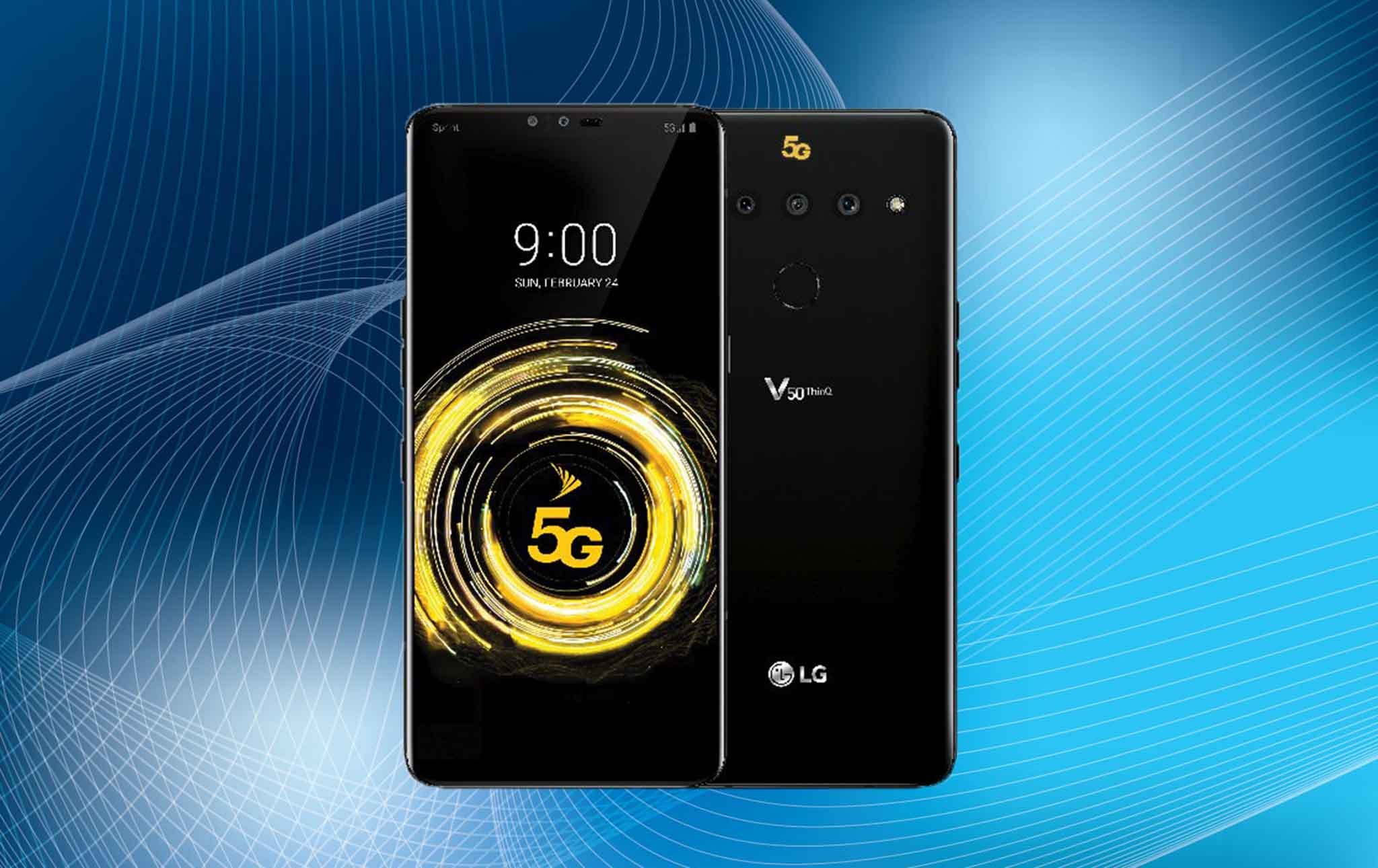 Smartphone 5G dau tien cua LG xuat hien hinh anh
