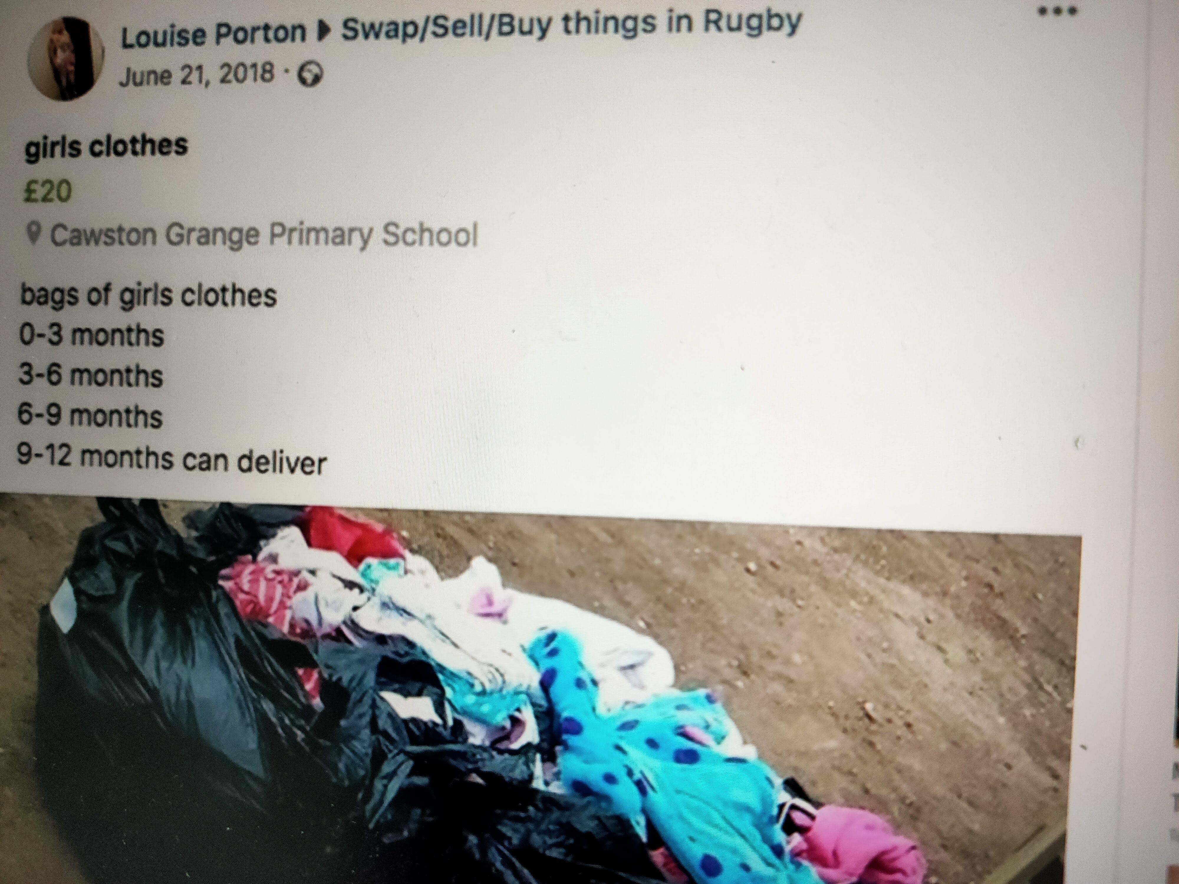 Sau khi giet con,  nguoi me 23 tuoi dang ban quan ao cua be tren Facebook anh 1