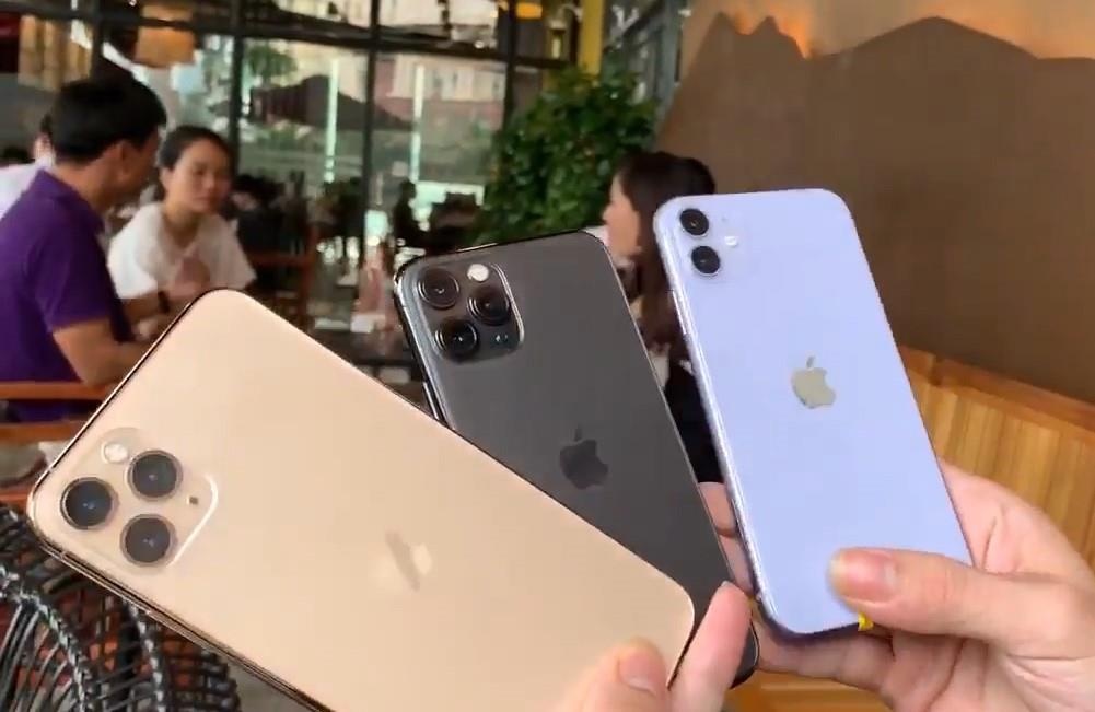 Bo 3 iPhone 11 bat ngo xuat hien tai Viet Nam truoc ngay ban hinh anh