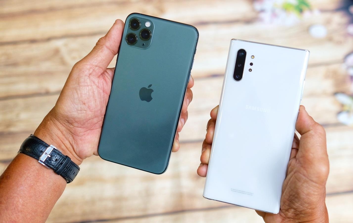iPhone 11 Pro Max do dang voi Galaxy Note10+ hinh anh