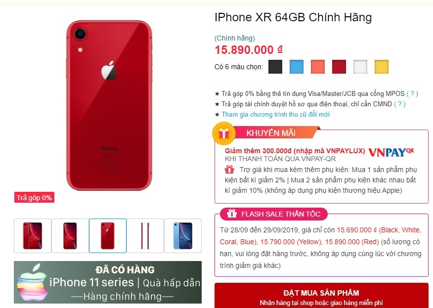 iPhone XR giam gia anh 1