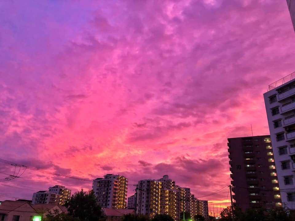 Bau troi Nhat Ban chuyen mau tim anh 1