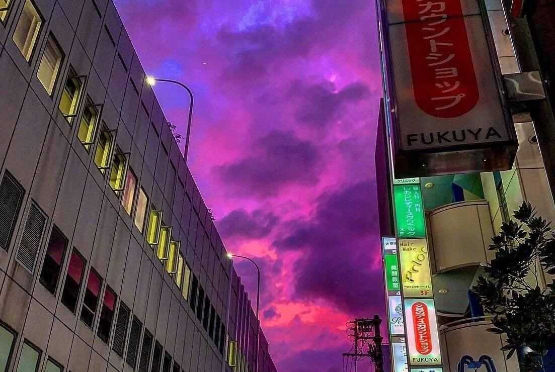 Bau troi Nhat Ban chuyen mau tim anh 7