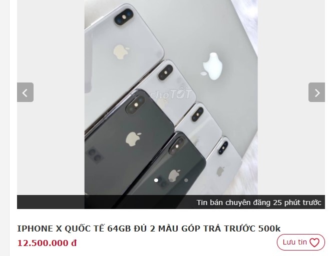 iPhone X cu giam gia anh 1