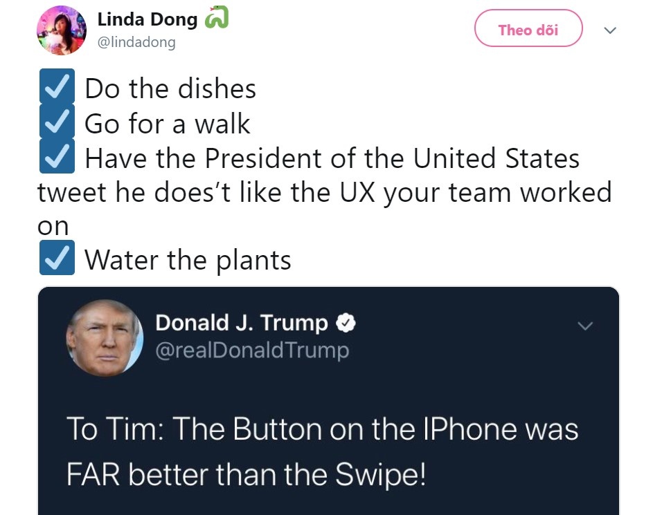 Tổng thống Mỹ chê thiết kế iPhone X ảnh 1 Tong thong My che thiet ke iPhone X anh 1