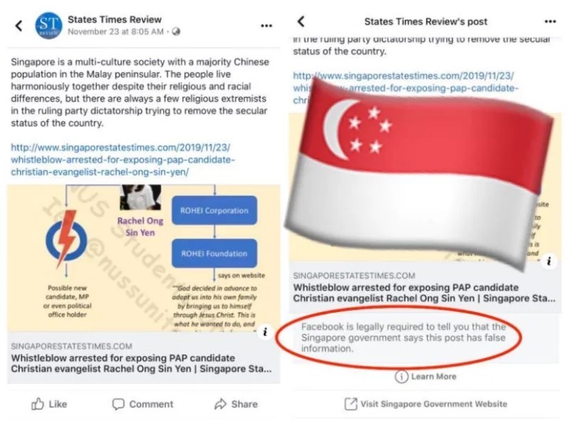 Singapore ban hành luật chống tin giả trên Facebook ảnh 1 Singapore ban hanh luat chong tin gia tren Facebook anh 1