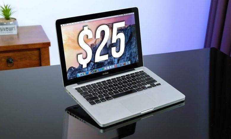Thanh nien 'ho bien' MacBook Pro dong nat 25 USD thanh nhu moi hinh anh