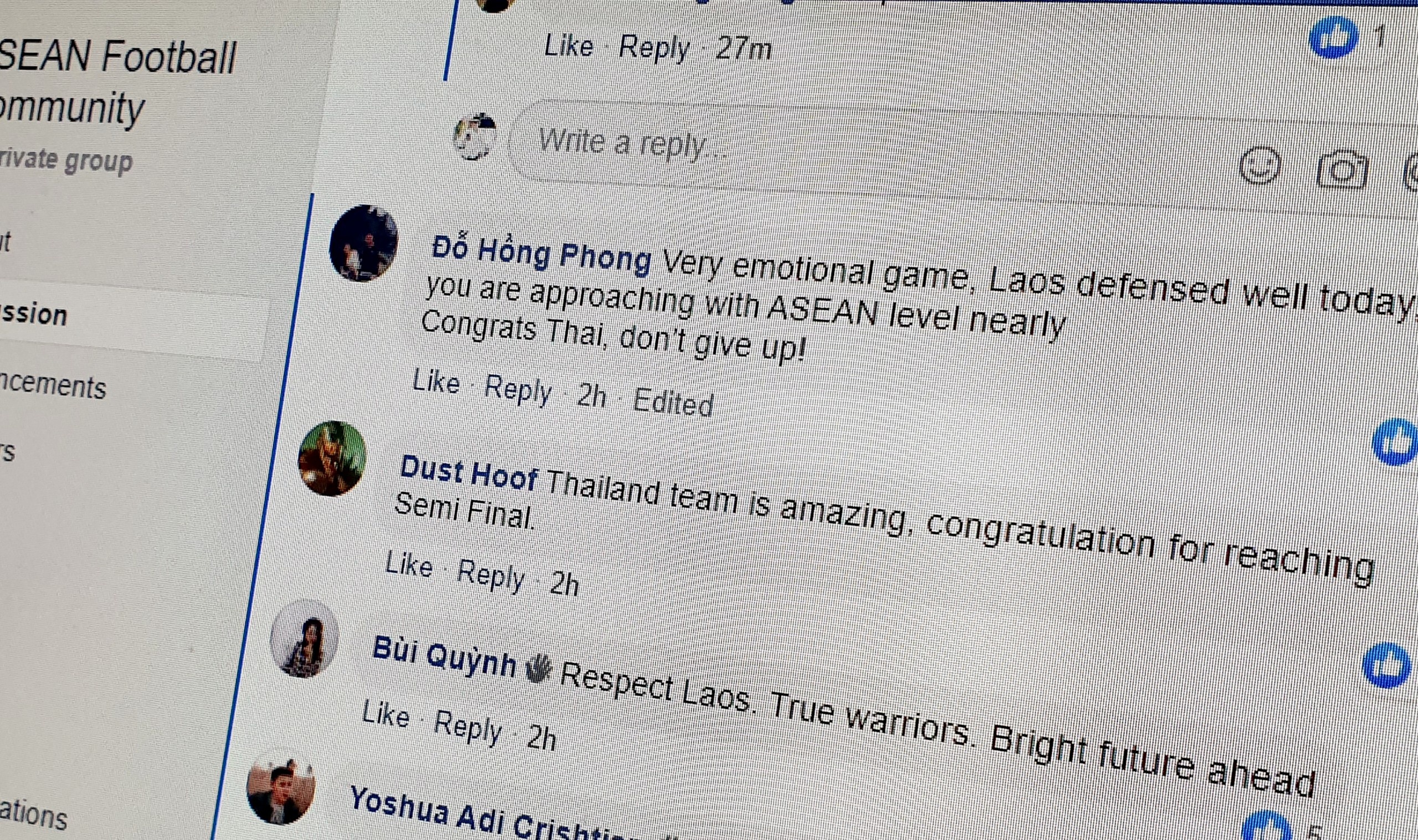 Fan Viet chuc mung Thai Lan sau chien thang voi Lao anh 1