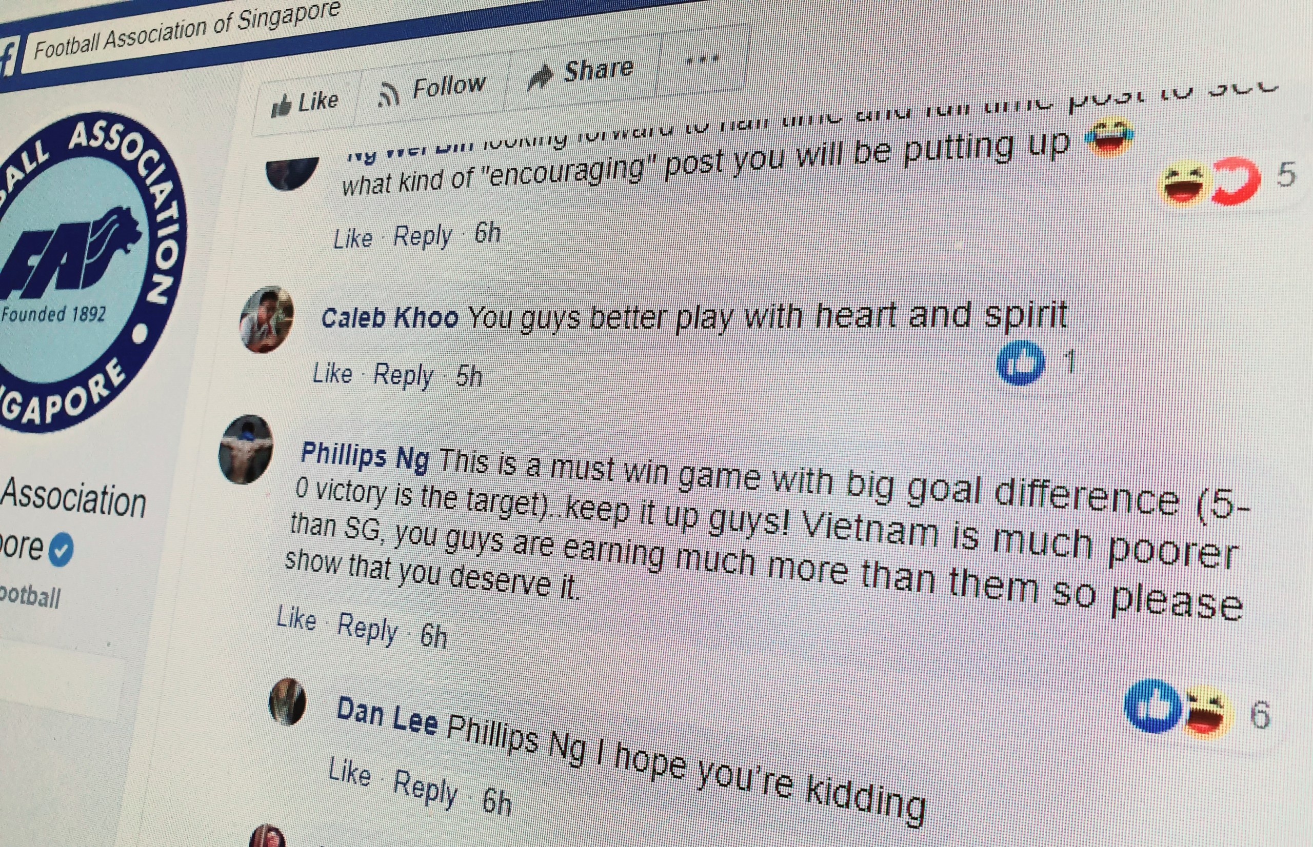 Dân mạng Singapore bàn luận gì trước trận đấu gặp Việt Nam ảnh 1 Dan mang Singapore ban luan gi truoc tran dau gap Viet Nam anh 1