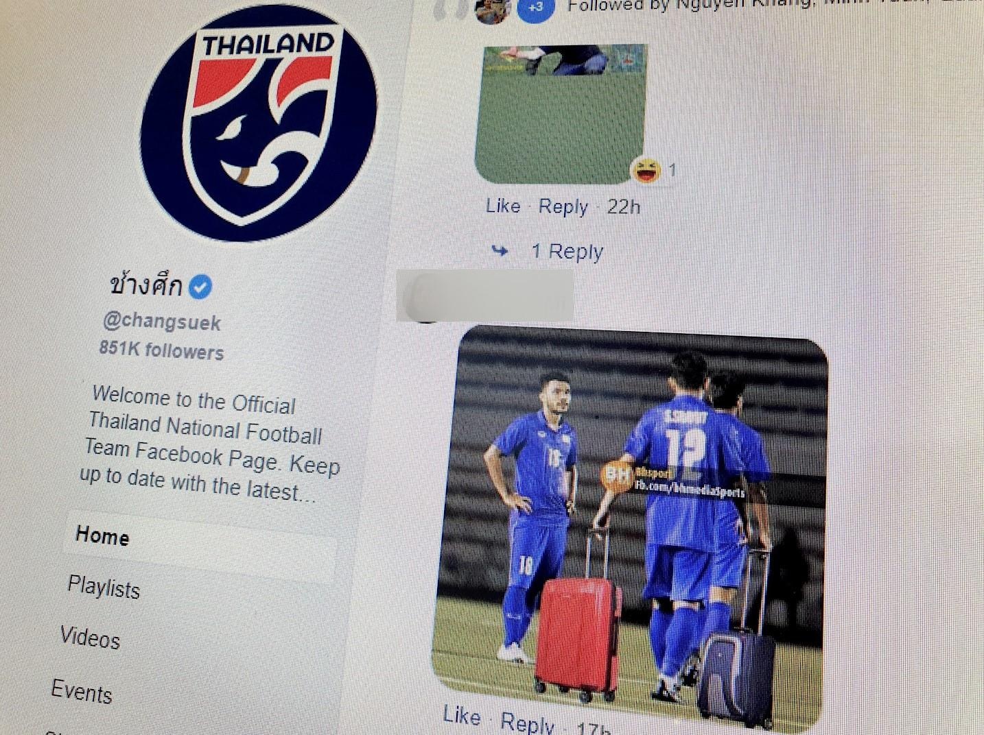 Fanpage bong da Thai Lan dung chan IP Viet Nam hinh anh