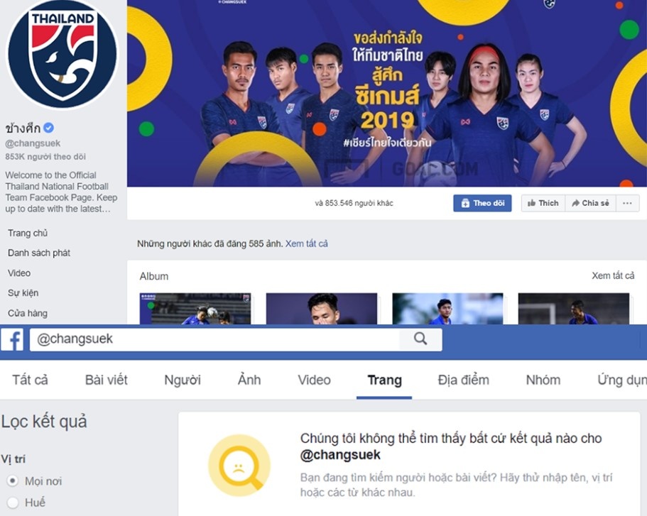 Fanpage bóng đá Thái Lan cấm cửa cư dân mạng Việt Nam ảnh 1 Fanpage bong da Thai Lan cam cua cu dan mang Viet Nam anh 1