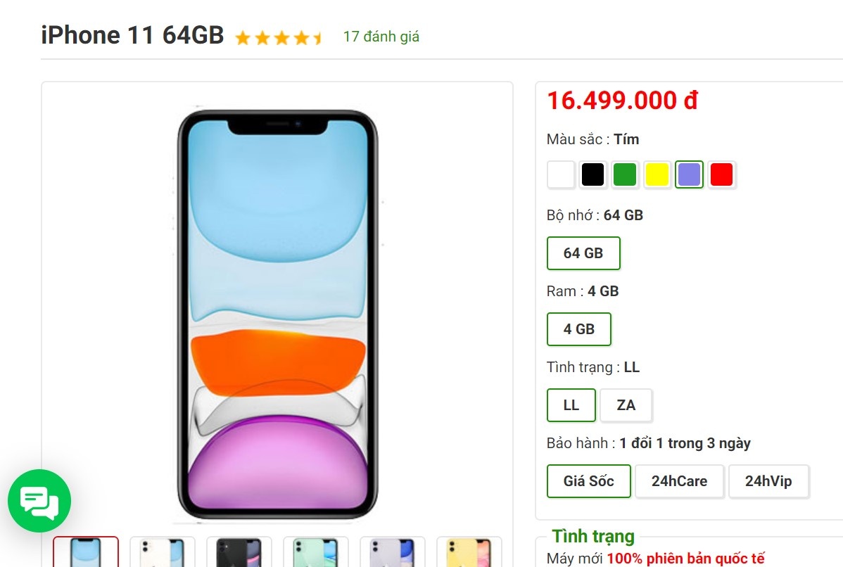 Gia iPhone 11 xach tay giam tai Viet Nam anh 1