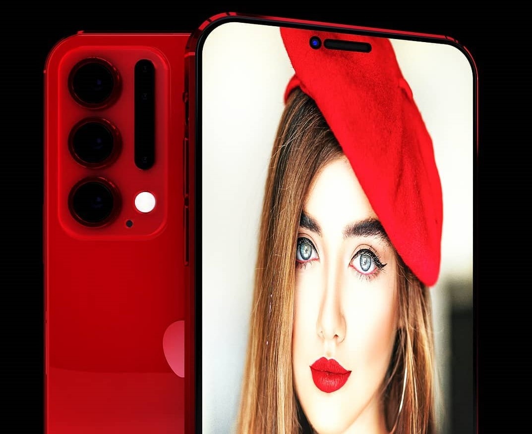 Thiet ke iPhone 12 Pro voi 6 camera sau, Face ID duc lo hinh anh