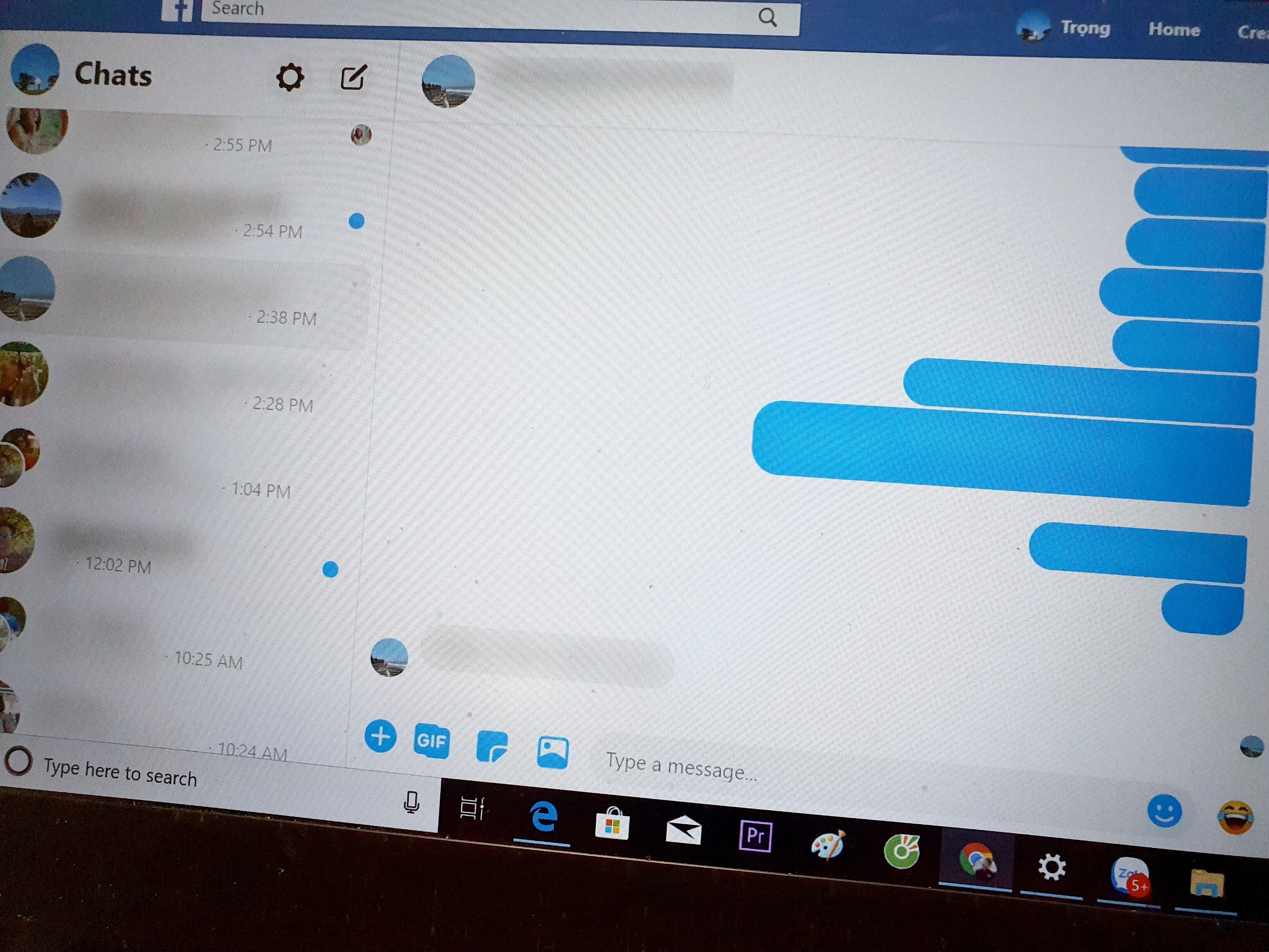 Huong dan lam mo tin nhan Facebook Messenger tren may tinh hinh anh