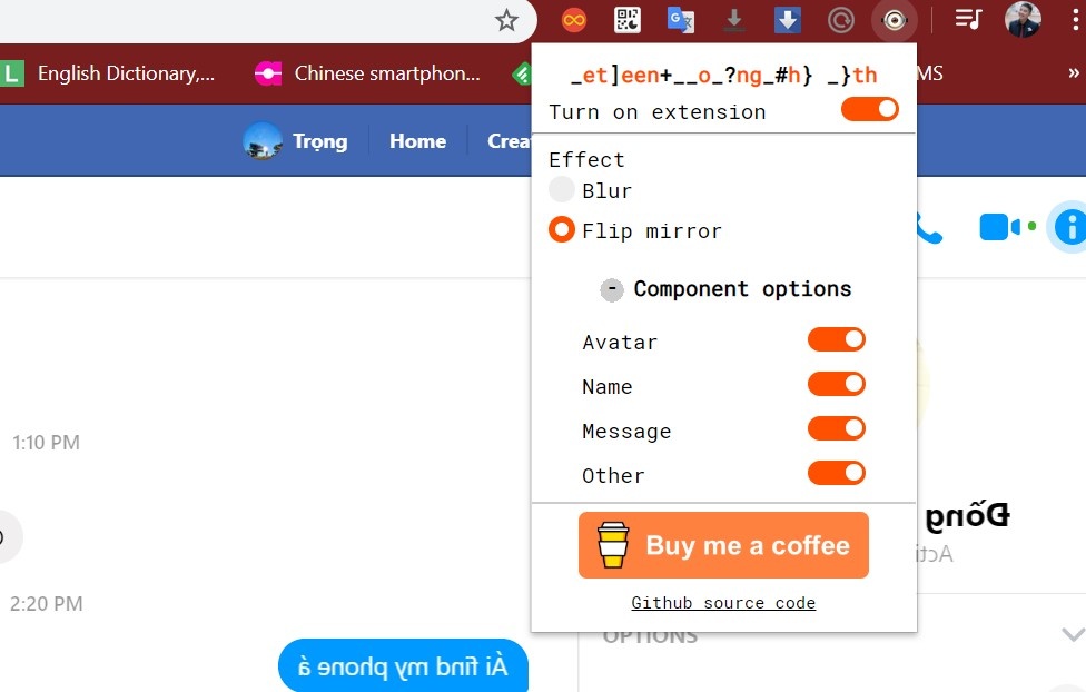 cach lam mo tin nhan Facebook Messenger anh 3