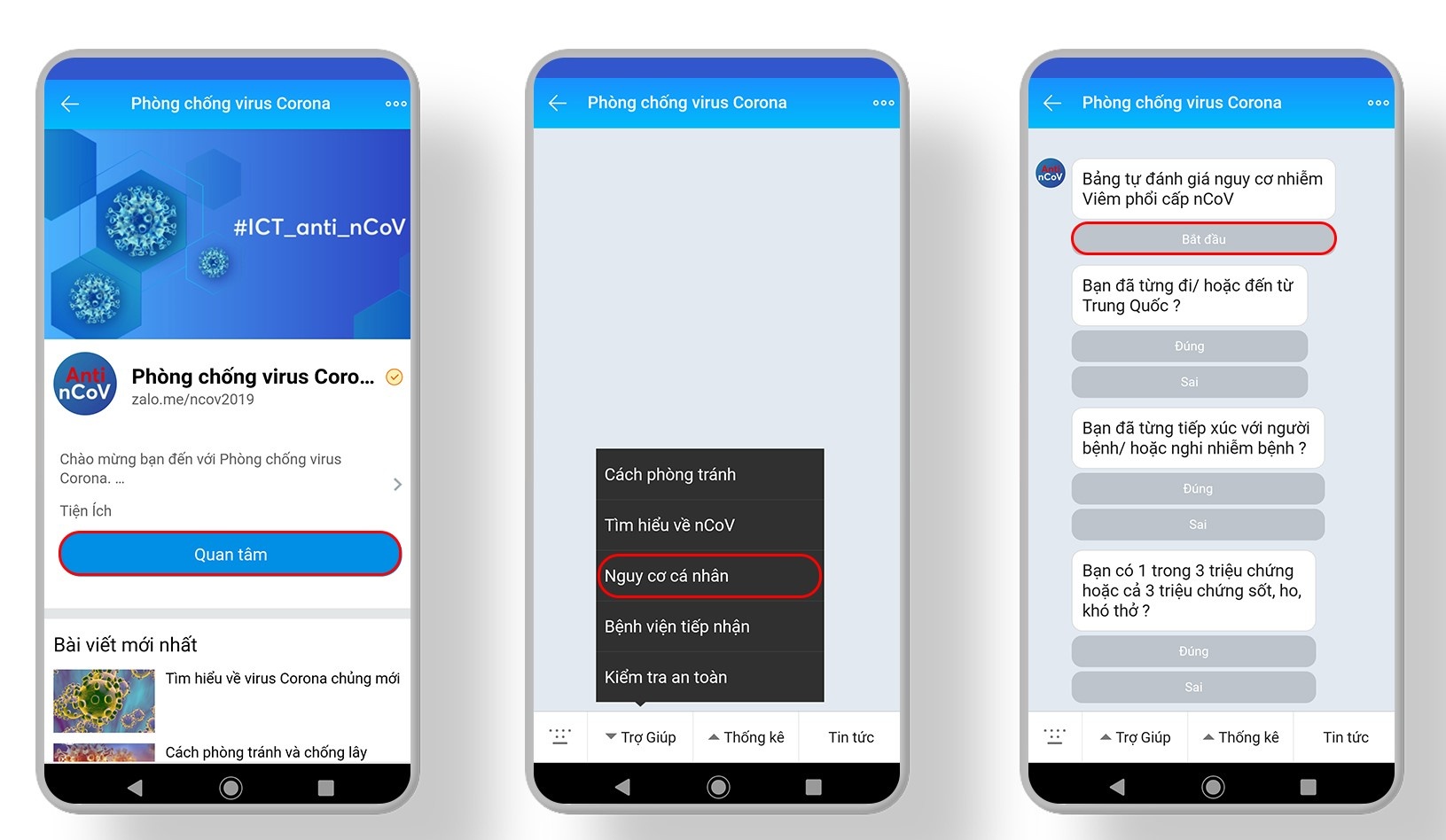 Kiem tra virus corona bang zalo anh 1
