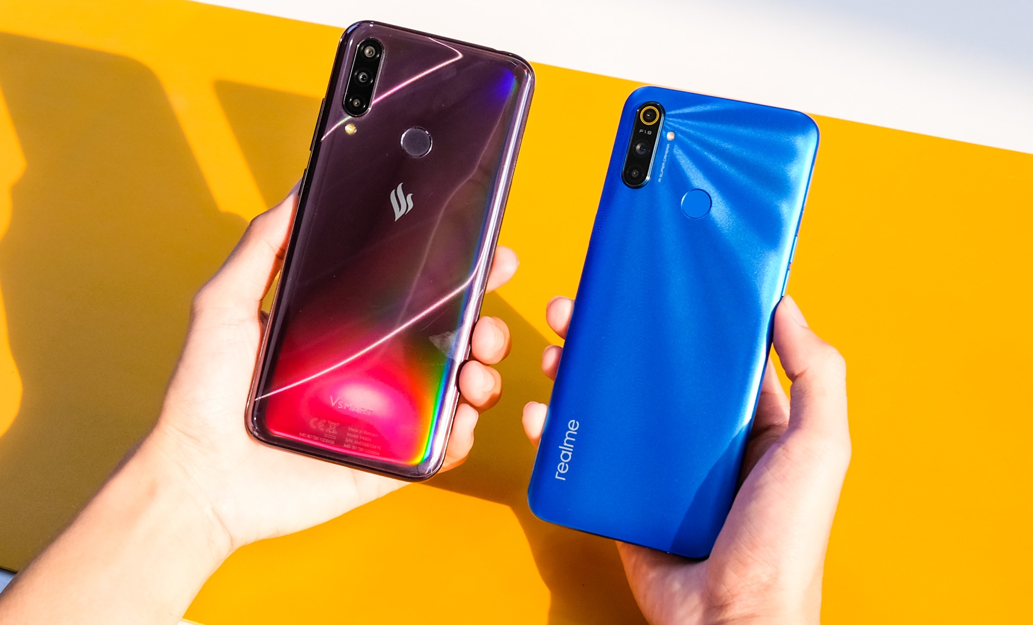 So sanh Vsmart Joy 3 voi Realme C3 anh 2