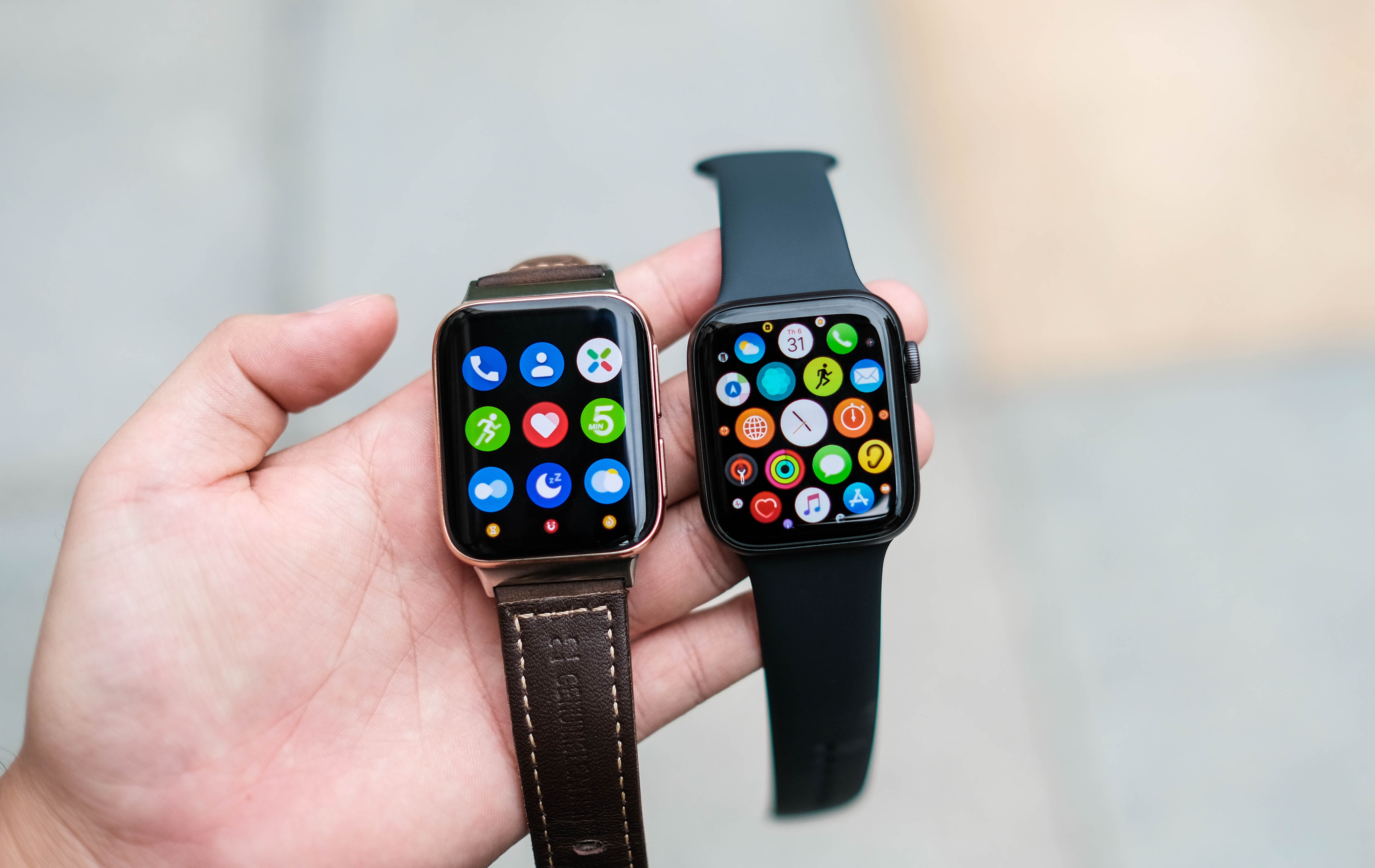 So sanh Apple Watch voi Oppo Watch anh 9