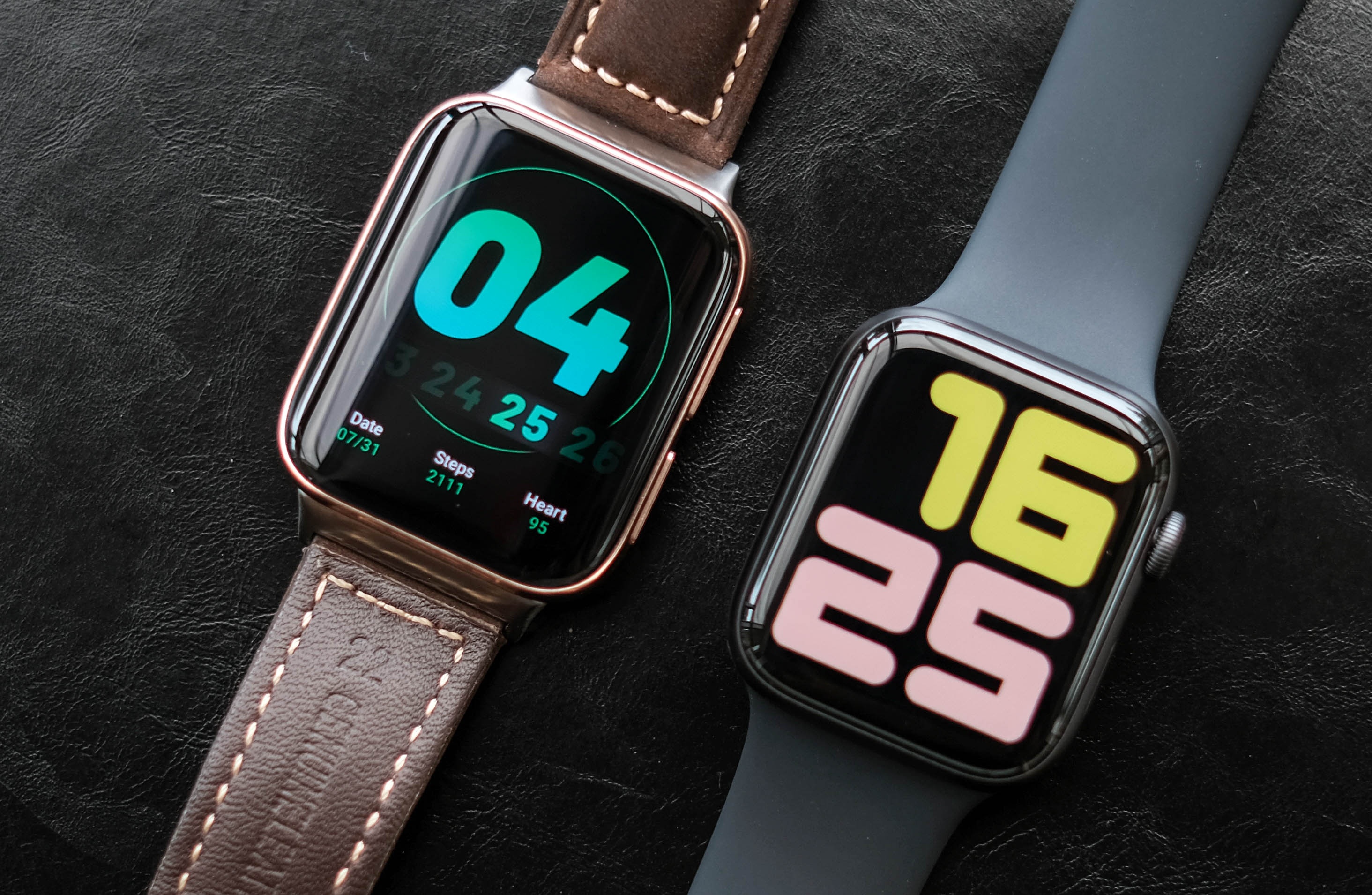 So sanh Apple Watch voi Oppo Watch anh 2