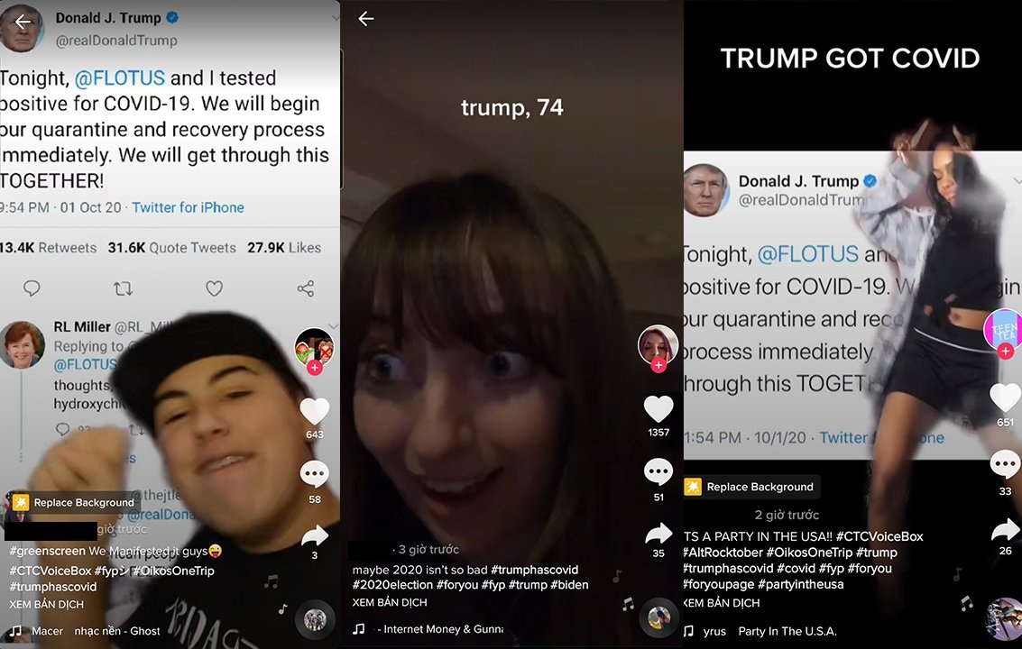 TikToker bi chi trich vi che gieu ong Trump anh 1