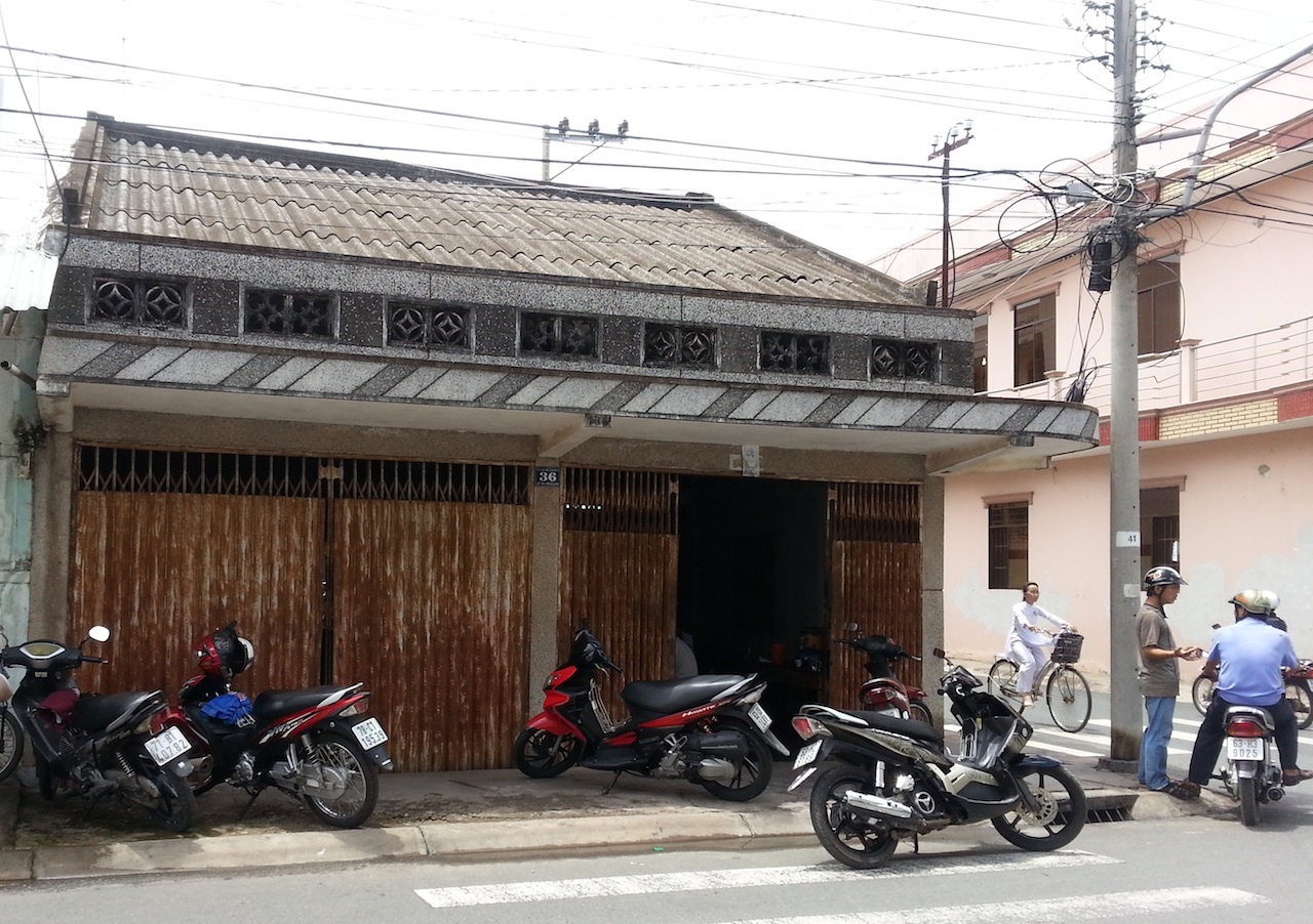 Nhà của nạn nhân Tuấn tại thị xã Gò Công, tỉnh Tiền Giang.