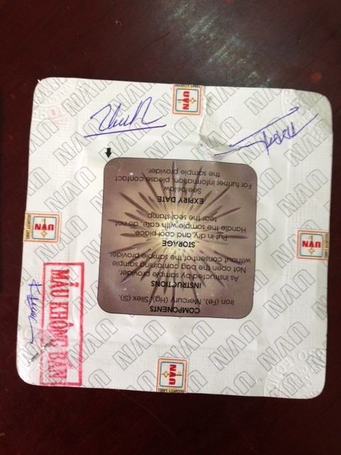 Mẫu thử mà bọn chúng sử dụng để lừa nữ đại gia ở Bình Phước