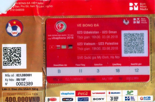 Ve gia,  ve xem U23 Viet Nam,  Olympic Viet Nam,  U23 Uzbekistan anh 1