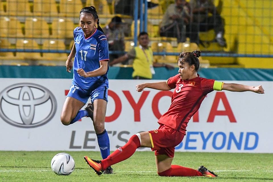 DT nu Viet Nam,  ASIAD 2018,  bong da anh 1