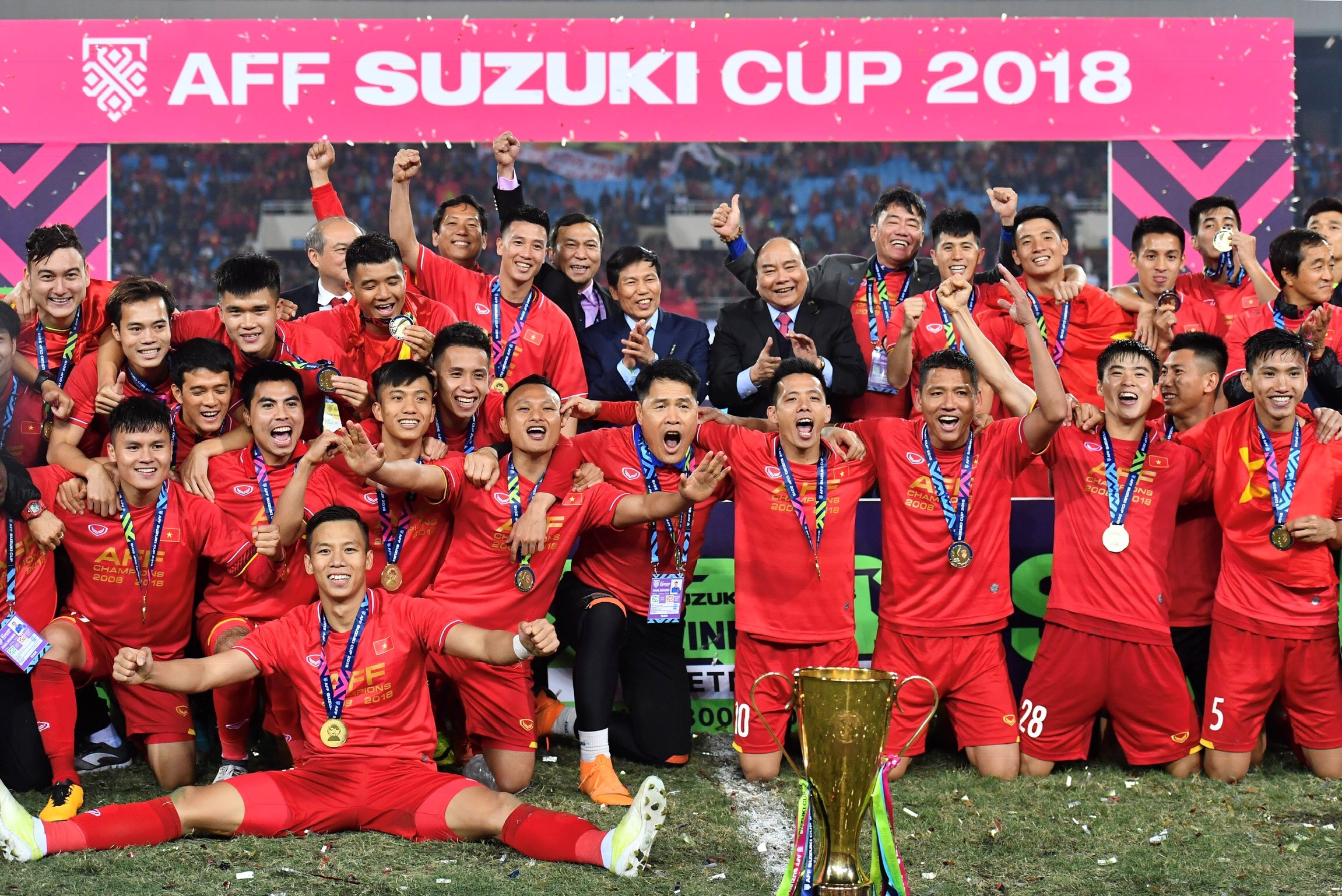 Doi tuyen Viet Nam,  AFF Cup 2018,  Van Lam,  Viet Nam vo dich anh 4