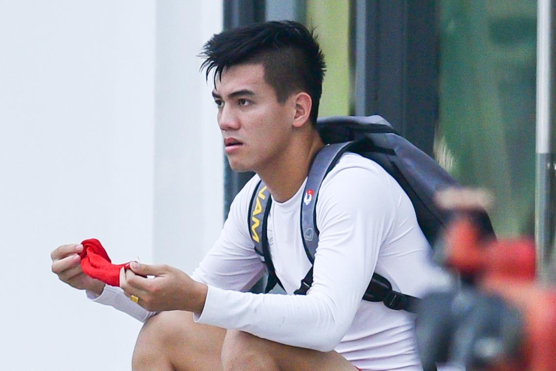Tien Linh nghi som o buoi tap cua U23 Viet Nam hinh anh