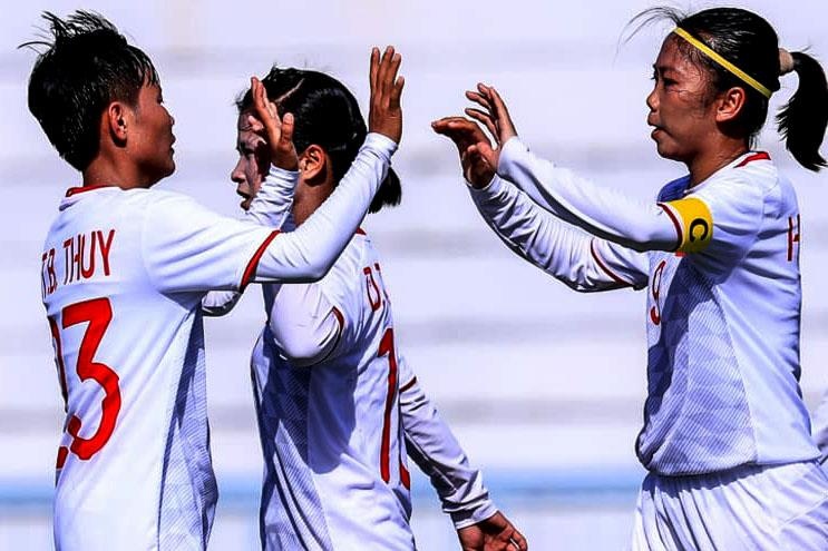 Highlights: Tuyen nu Viet Nam 4-0 Myanmar hinh anh